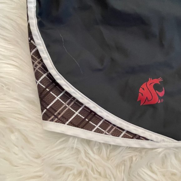 NWOT Nike Dri-Fit Running Shorts, WSU Cougars, Size Medium - Grey, Plaid - Picture 3 of 6